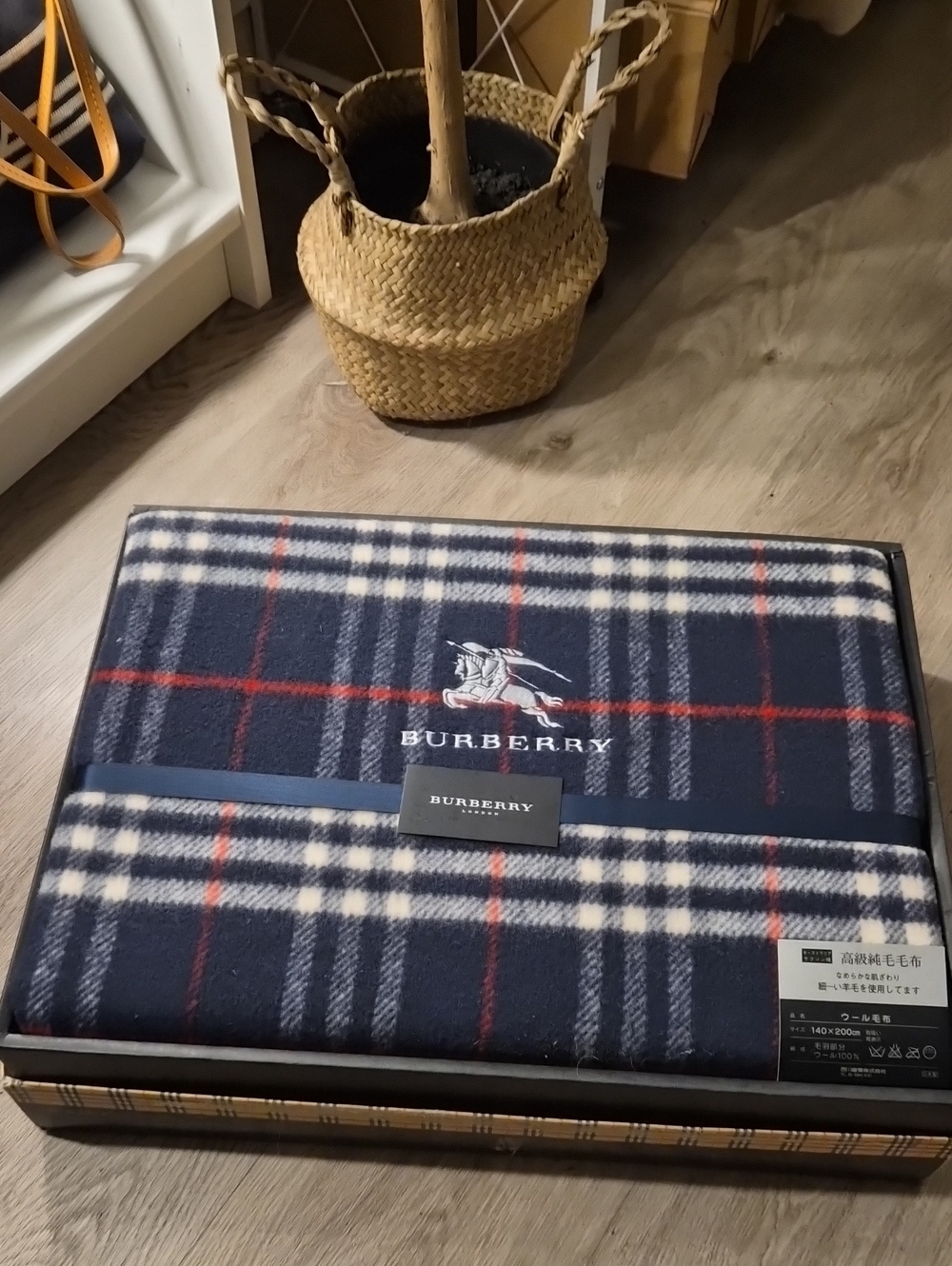 Burberry Blue Nova Check Blanket 💙